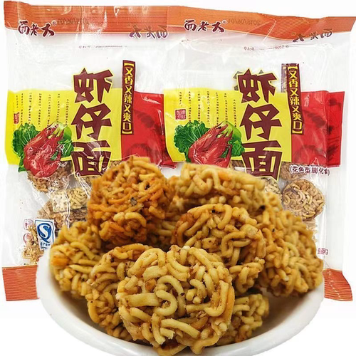 面老大虾仔面拉面丸子干脆面8090后怀旧网红爆款解馋零食小吃休闲