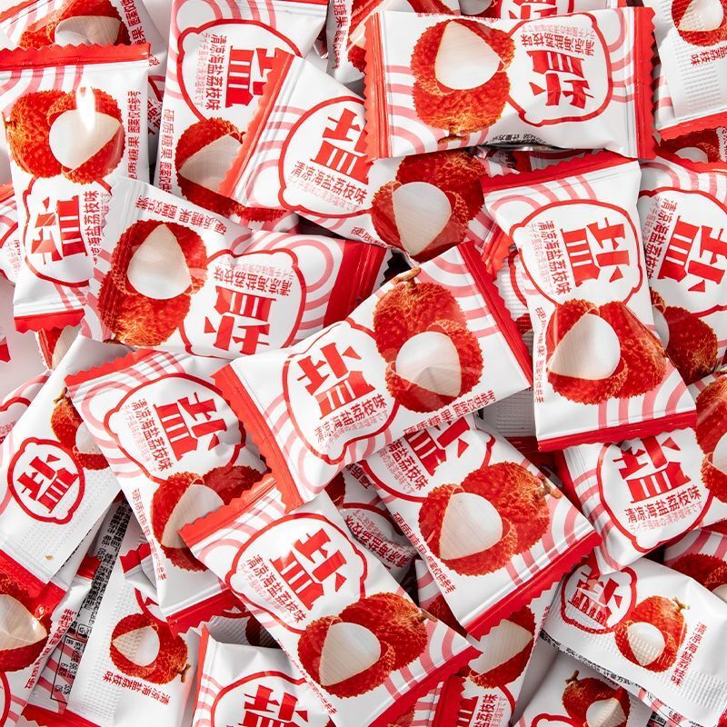 咸柠檬糖海盐味硬糖盐份咸味糖零食水果味零食结婚喜糖糖果