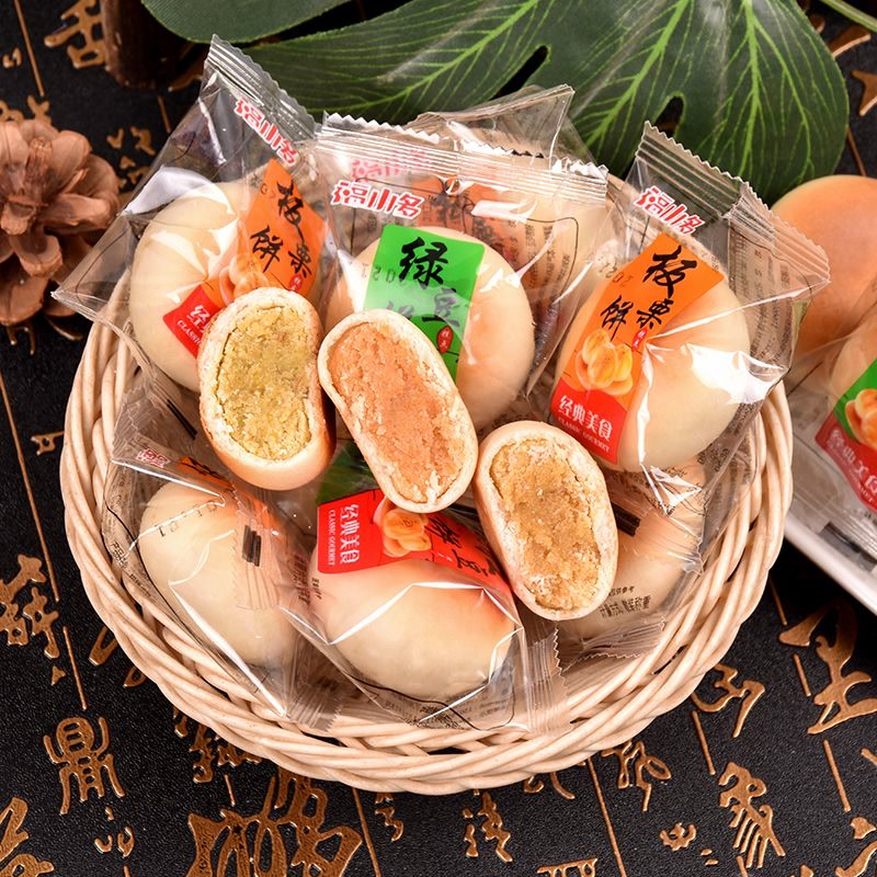 绿豆饼批发板栗饼红豆饼糕点点心绿豆糕老式正宗休闲小吃整箱包邮