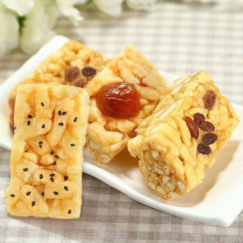 【精品好货】软糯沙琪玛蜜枣葡萄干芝麻口味随机发网红休闲零食糕