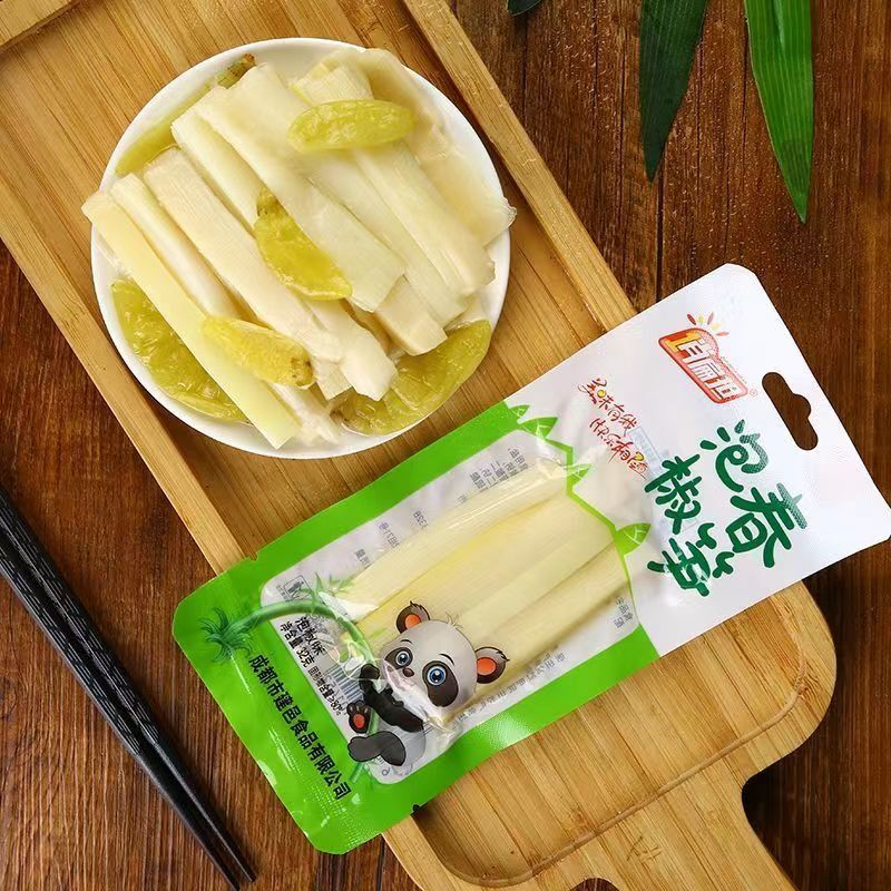 俏扁担泡椒春笋竹笋即食休闲办公室解馋开胃零食下饭菜