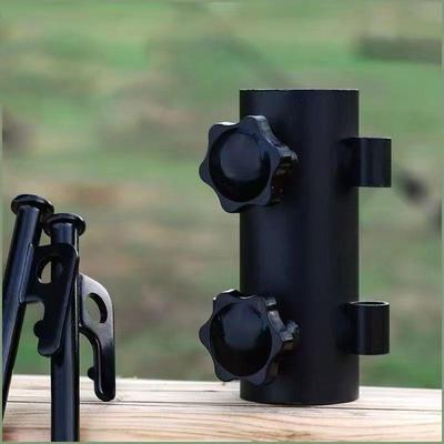 户外天幕杆固定器帐篷露营遮阳棚配件撑杆固定管支架可调节固定管