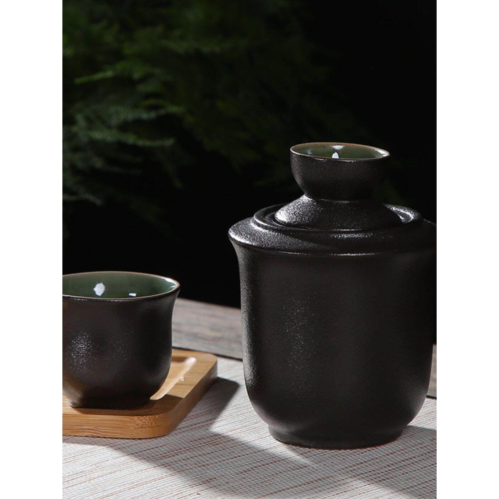 温酒壶酒具套装二两半斤陶瓷烫酒壶家用热暖酒器分酒器黄酒白酒杯