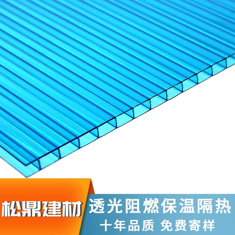 双层透明阳光板中空PC聚碳酸酯采光板温室大棚车篷雨蓬阳光板