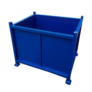 零件框车间废料箱铁皮箱打铁箱金属周转箱重型周转铁箱加厚铁屑箱