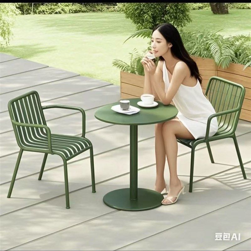 简约休闲庭院户外桌椅奶茶店咖啡厅铁艺彩色露天套装组合设计桌子,住宅家具,桌椅套件,淘宝优惠券,粉丝福利购,淘宝优惠卷