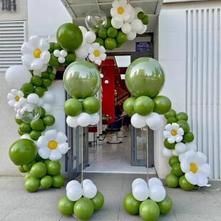 520情人节开业气球装饰立柱气球链活动氛围场景布置店铺门口装饰