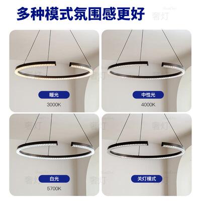 ShareDon 客厅吊灯 意式轻奢大厅主灯高级感现代简约高端大气灯具