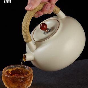 煮茶器泡茶白泥壶家用陶瓷烧水壶电陶炉茶具 容山堂苏打釉茶壶新款