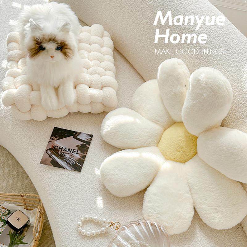 蔓越家 ins网红小饼干坐垫客厅沙发抱枕靠垫榻榻米花朵垫子靠枕,居家布艺,靠垫/抱枕,淘宝优惠券,粉丝福利购,淘宝优惠卷