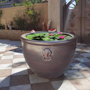 景德镇大口径陶瓷鱼缸家用老式古法鱼缸室外水缸庭院门海荷花盆缸