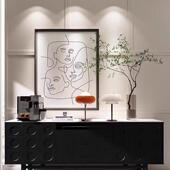 法式 中古餐柜覆古玄关柜客厅置物收纳柜茶水柜靠墙收纳展示边柜