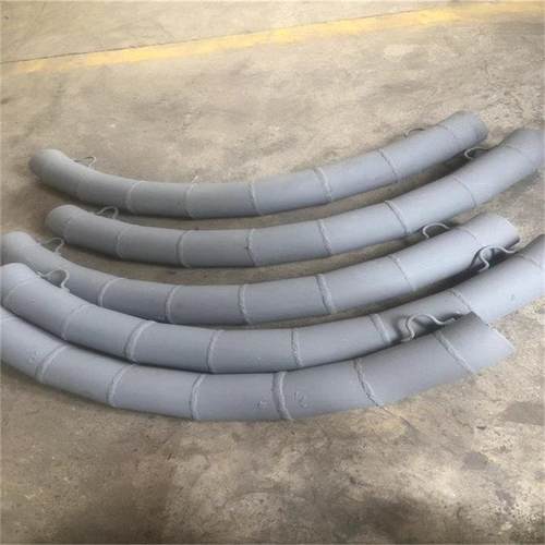 DN100陶瓷耐磨弯头 大半径带活法兰气力输灰输沙管道 刚玉自蔓燃