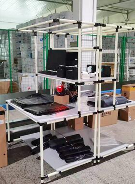 电商打包台仓库包装整理操作台散单批量复核台生产线防静电工作桌