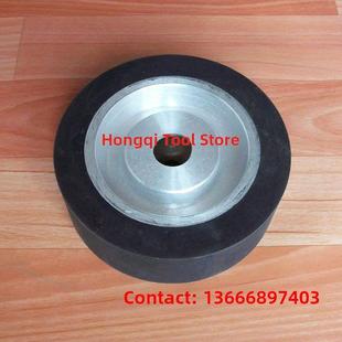 抛光机橡胶轮主轮铝芯橡胶轮砂带机从动轮砂带组轮非标橡胶轮订制