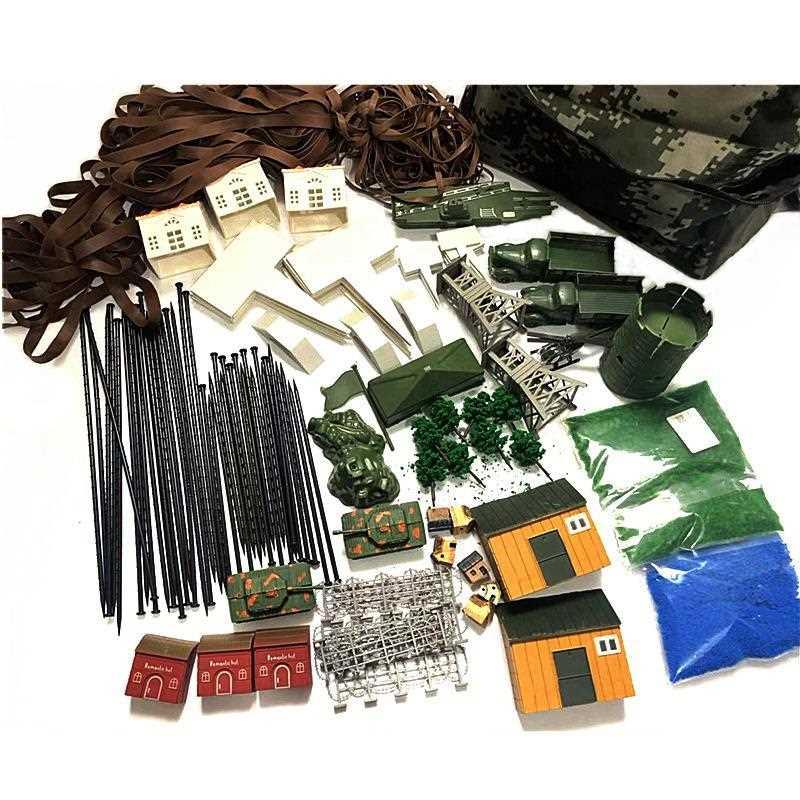 沙盘模型标签套装地形/物工具套装沙盘地物模拟器材草粉路条桥梁
