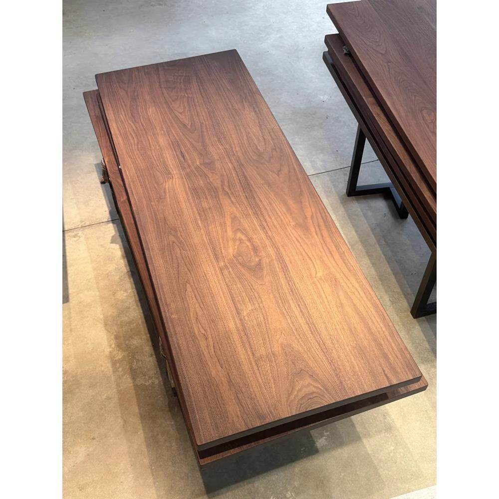 北美黑胡桃木板南美雨林木大板台原木吧台面板实木桌板桌面板定制