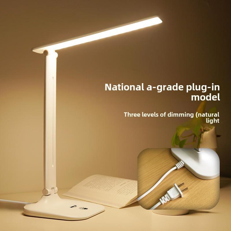 110V国家a级Led护眼台灯书桌宿舍宿舍可折叠便携式大学生书房卧室