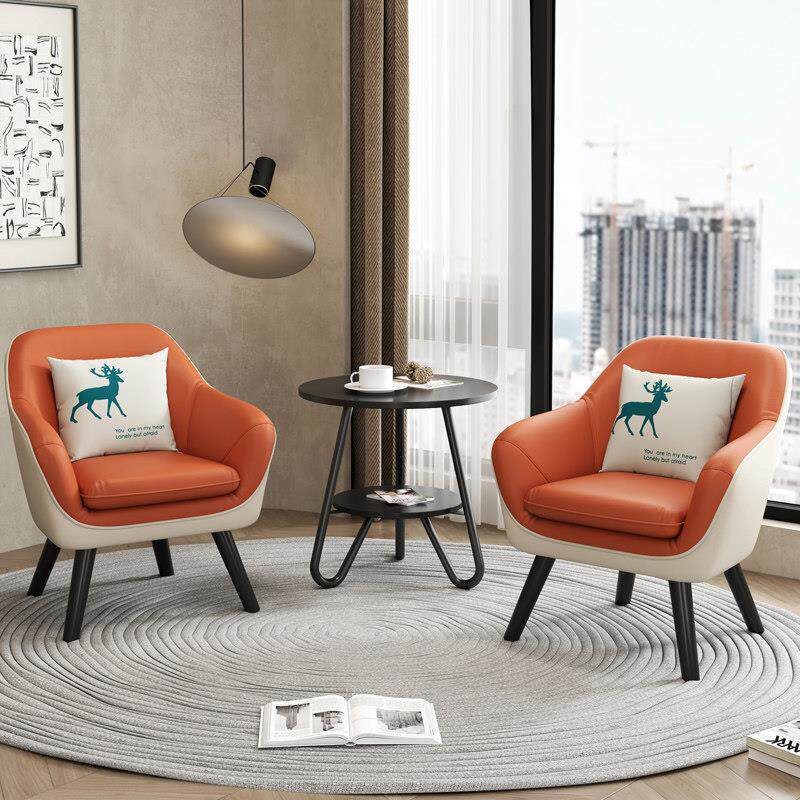 奶茶店沙发桌椅组合休闲 会客甜品店单人网红服装咖啡厅简约办公