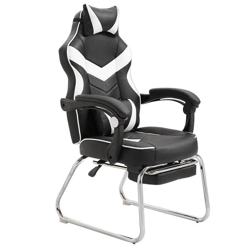 网吧弓形电竞椅简约懒人家用电脑椅办公椅赛车椅子游戏椅可躺座椅