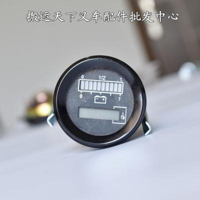 叉车配件全电动搬运堆高机24V圆桶式电量显示表电压表充电指示灯