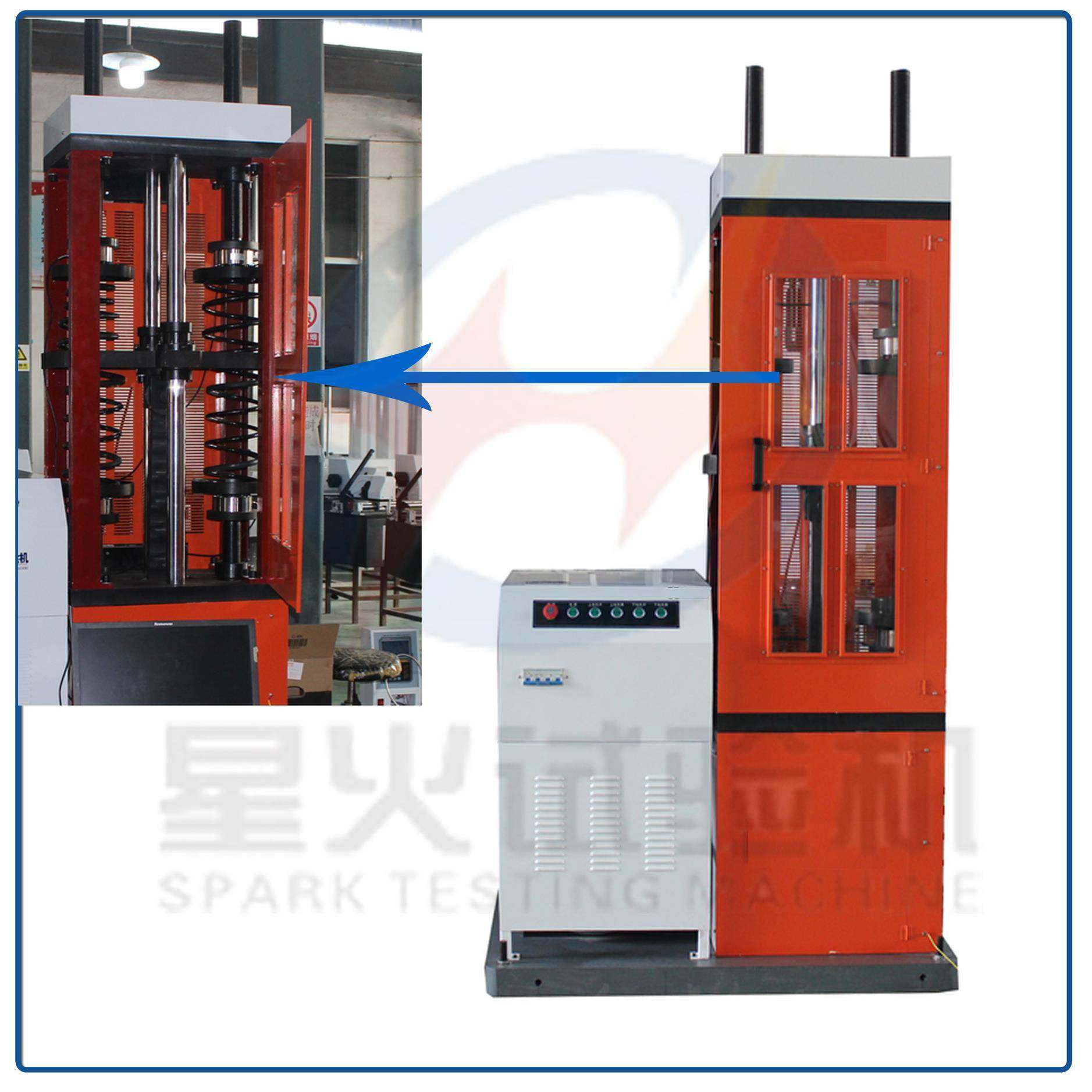 20kN大型弹簧疲劳试验机 三工位悬架簧耐久测试机 动态疲劳机,机械设备,试验机,淘宝优惠券,粉丝福利购,淘宝优惠卷
