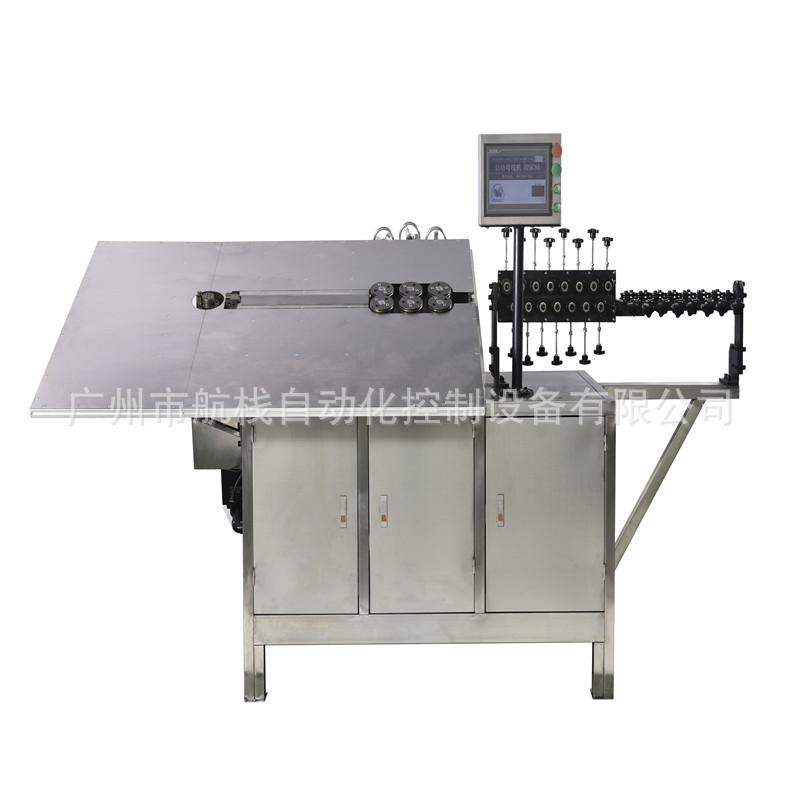 广西航栈牌五金工艺圣诞树自动弯线机 五角星鹿角形状2D线成型机