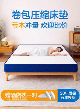 席梦思乳胶床垫记忆棉家用卷包压缩盒子软垫儿童独立弹簧床垫加厚