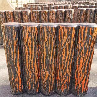 河道水泥彷木桩方桩道景区混凝土树墩石水利护岸挡土河边护坡彷木