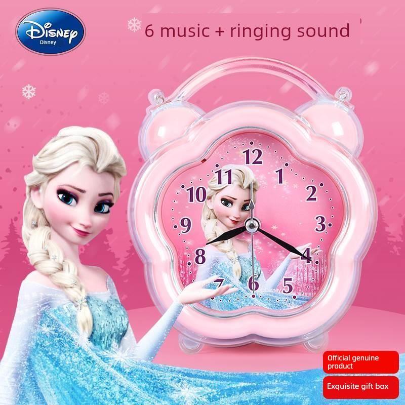 2023女孩公主艾尔莎闹钟儿童女孩小学学生特别唤醒手持小工具卡通