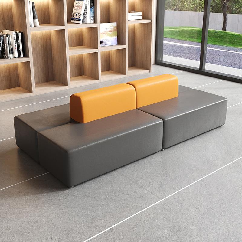 银行营业厅服装店培训机构商场大厅商务接待休息区双面沙发背靠背