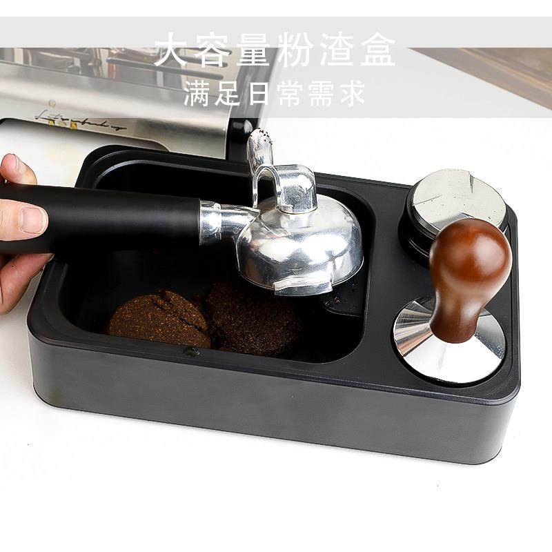新款多功能咖啡粉渣盒敲渣桶意式ABS手柄支架压粉器布粉器收纳盒,餐饮具,配套器具,淘宝优惠券,粉丝福利购,淘宝优惠卷