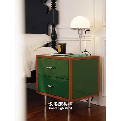 集木室物所/戈多床头柜法式轻奢高级感简易小型实木高光卧室床头