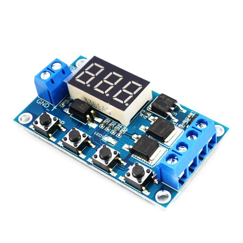 触发循环定时 延时开关电路 双MOS管控制板代替继电器模块12 24V
