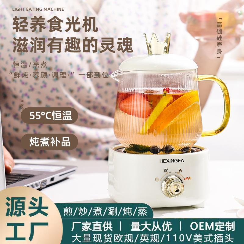 迷你养生杯养生壶电炖杯小型煮茶器家用花茶壶玻璃便携烧水杯110V