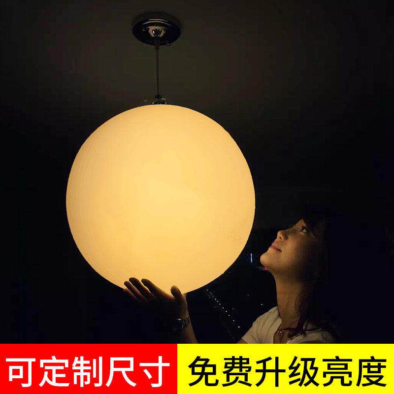 白色球形吊灯简约现代设计 店面装修用LED造型灯具