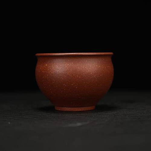 宜兴紫砂手工制作宝山矿区30目圆融杯主人杯茶杯150CC
