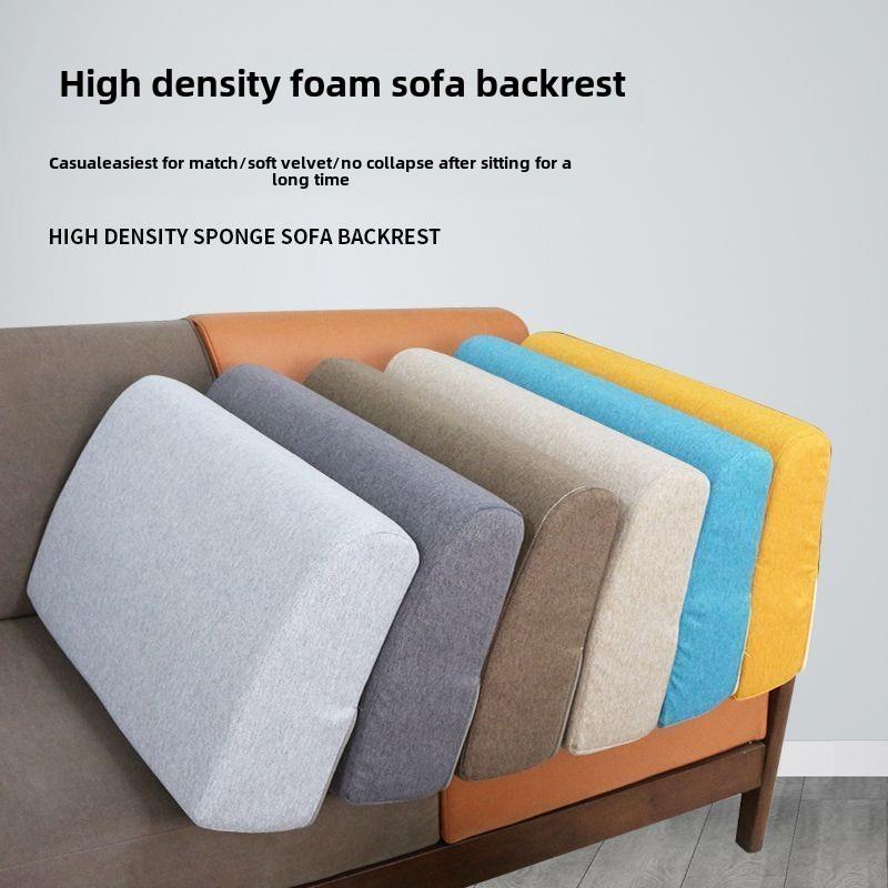 沙发靠垫大靠背高密度海绵弯曲实木沙发腰靠背床边舒适靠垫硬靠垫