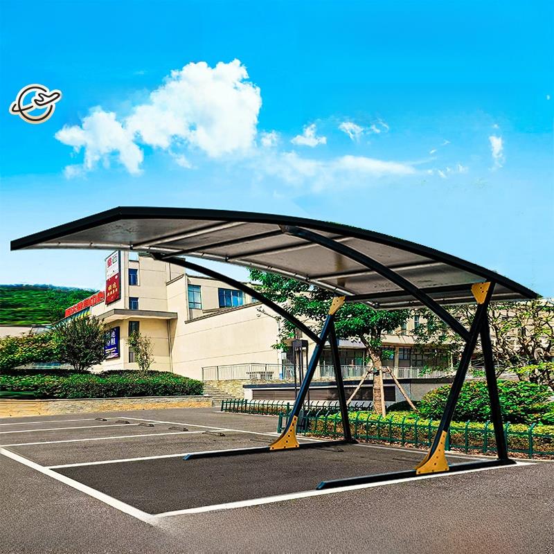 单车位膜结构汽车停车棚家用户外遮阳防雨棚蓬别墅庭院小区车位棚