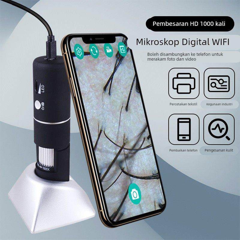 致旗电子100倍便携式放大镜高清高倍看珠宝皮肤修表手机维修用台