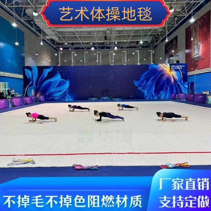 艺术体操地毯啦啦操垫自由体操垫武术地毯戏曲舞台垫练功舞蹈地毯