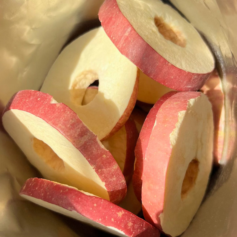 原切无核苹果脆片脱水冻干苹果圈水果干特产办公室休闲零食