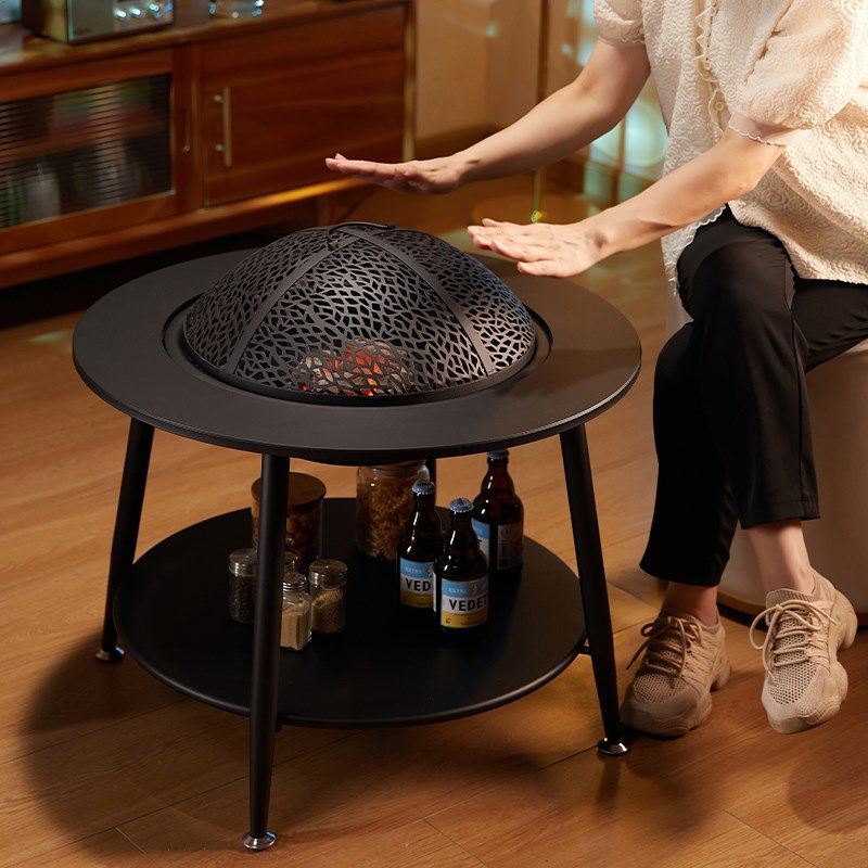 围炉煮茶桌家用室内全套冬天取暖庭院烤火炉户外野炊露营烧烤桌子,住宅家具,庭院烤火炉,淘宝优惠券,粉丝福利购,淘宝优惠卷