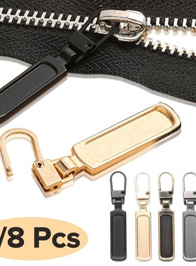 4/8pcs Metal Zipper Pullers Replacement Detachable Zipper Re