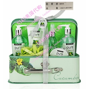 Spa Complete Home Basket Cooling Kit Cucumber