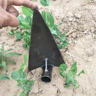 农用工具矿山三角锄头农用犁头老式三角耙子鹰嘴分沟锄开沟工具