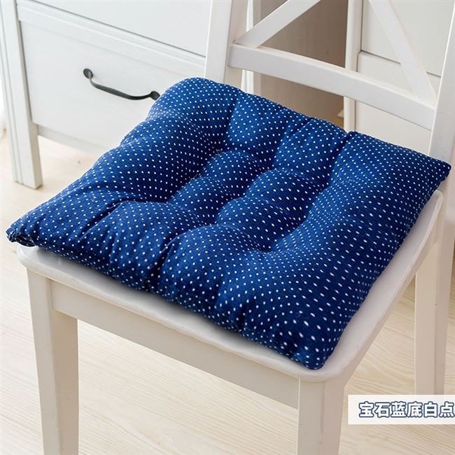 新品硬座坐垫蓝色硬座男生可携式布B料木制沙发垫坐垫厚个性两用