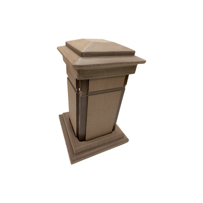 定制园林防水生态木塑木围栏护栏庭院户外河道景观木塑板塑木护栏