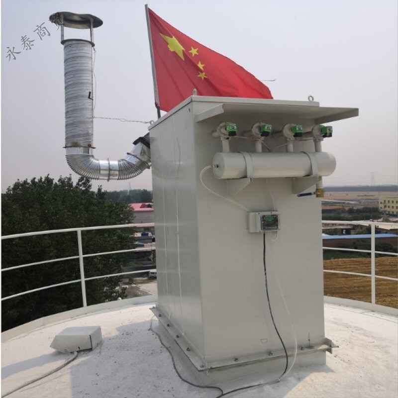 水泥罐仓顶除尘器脉冲式布袋除尘器搅拌站粉煤灰罐顶除尘器 灰色