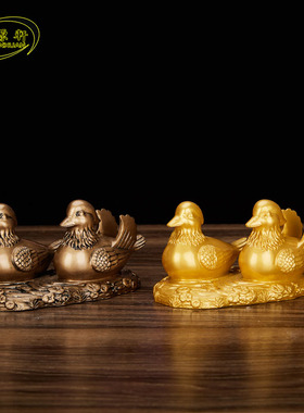 情侣鸳鸯摆件客厅卧室摆件创意工艺品家居装饰结婚新人礼品摆设